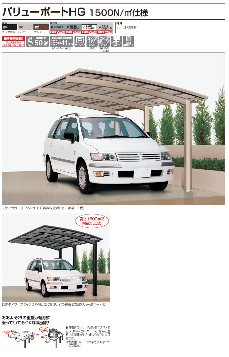 四国化成　バリューポートHG　1500N/m2仕様　画像