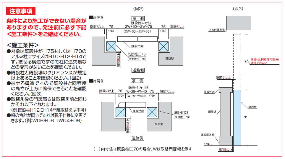 リフォーム用アルミ柱画像3