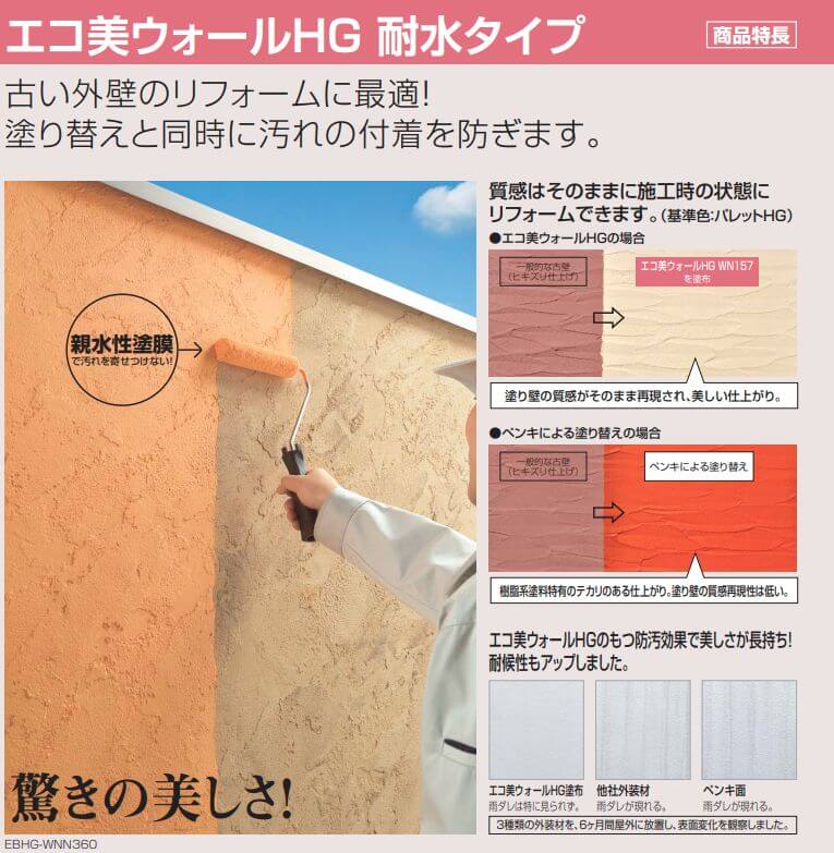 四国化成　エコ美ウォールHG　耐水タイプ商品特長画像