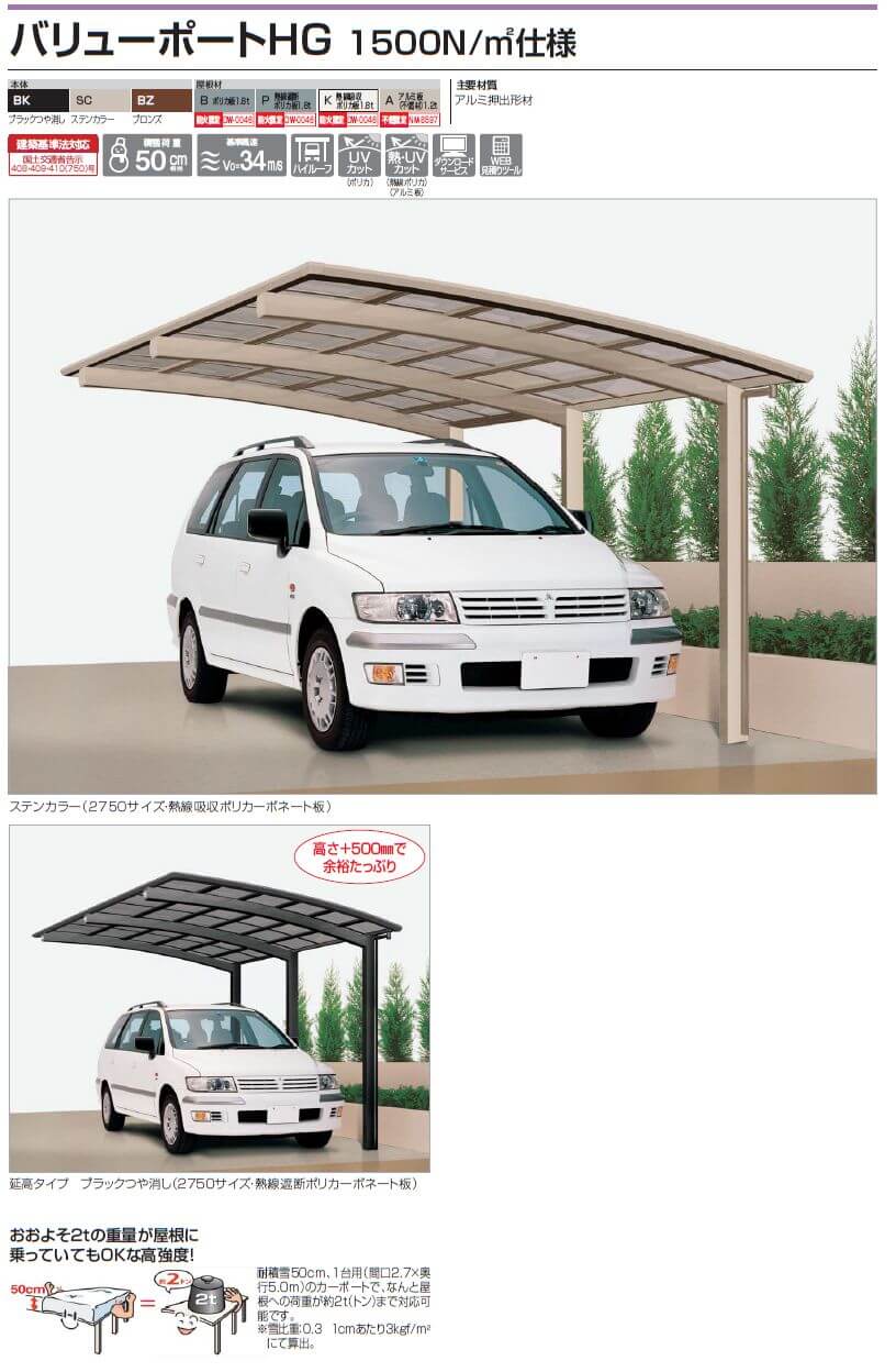 四国化成　バリューポートHG　1500N/m2仕様画像