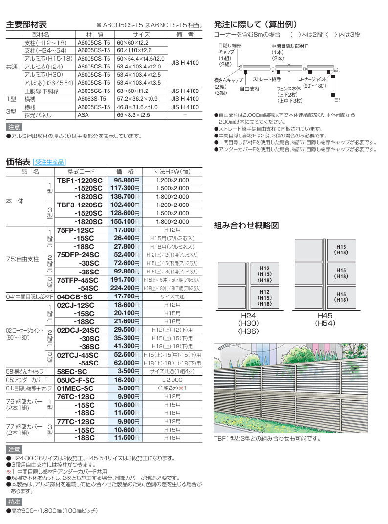 四国化成　防風フェンス　TBF1型　TBF3型 画像