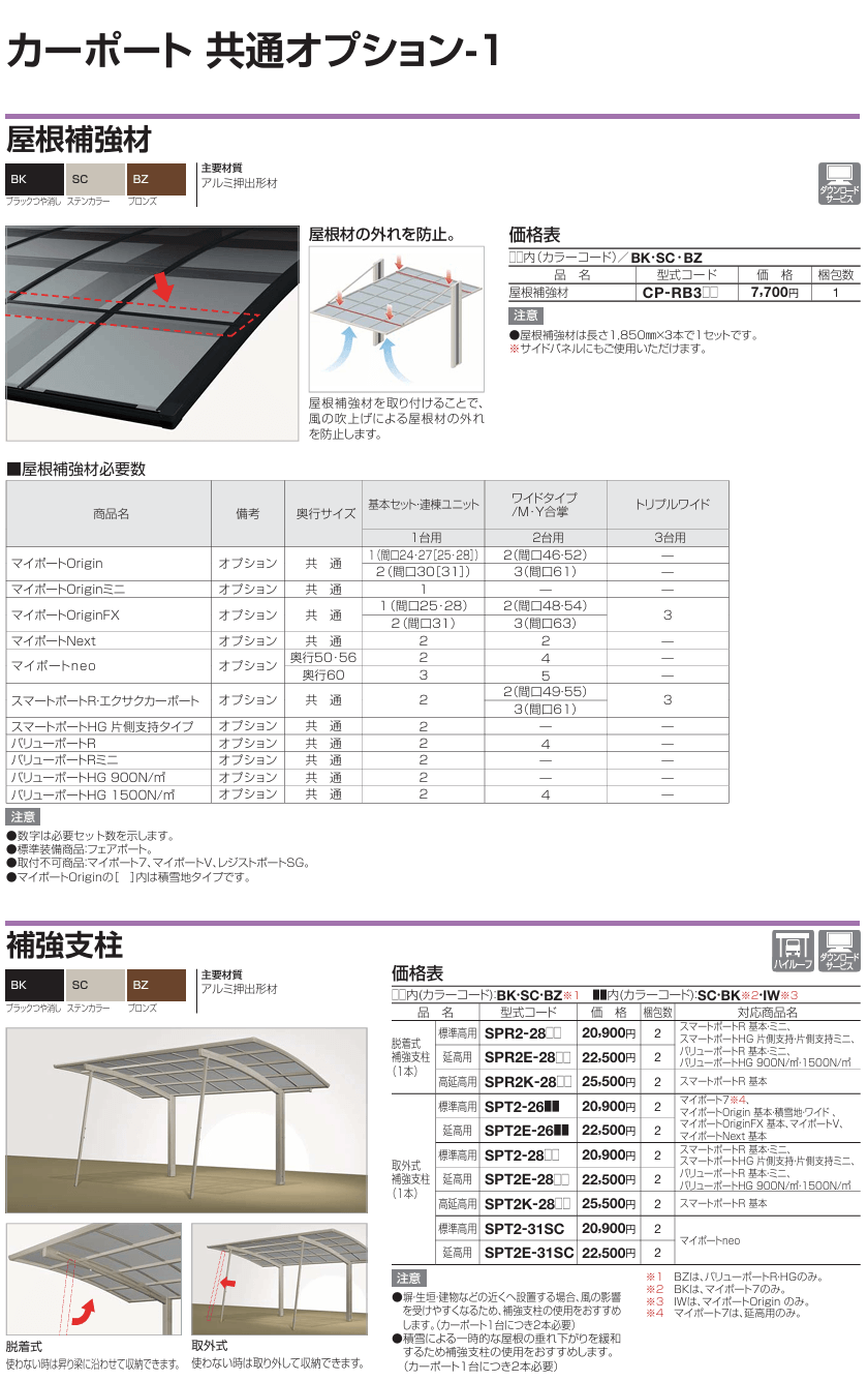 四国化成　カーポートオプション1画像　