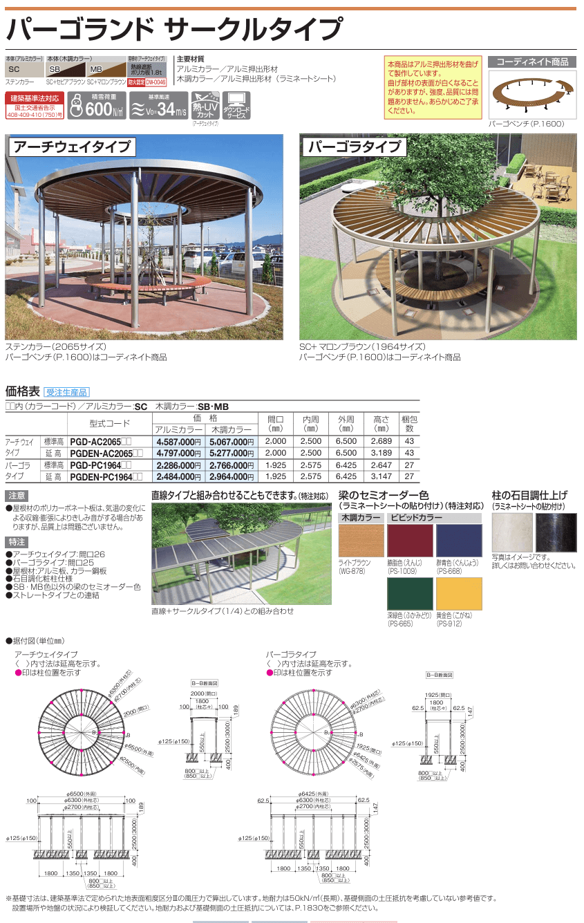 四国化成　パーゴランド　サークルタイプ画像