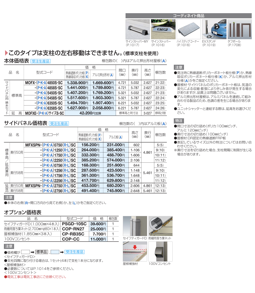 四国化成　マイポートOrigin（オリジン）　FX ワイドタイプ サイドパネル用画像