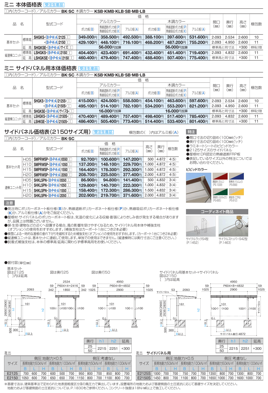 四国化成　スマートポートHG　片側支持タイプミニ　片側支持タイプ　ミニ　サイドパネル用 画像