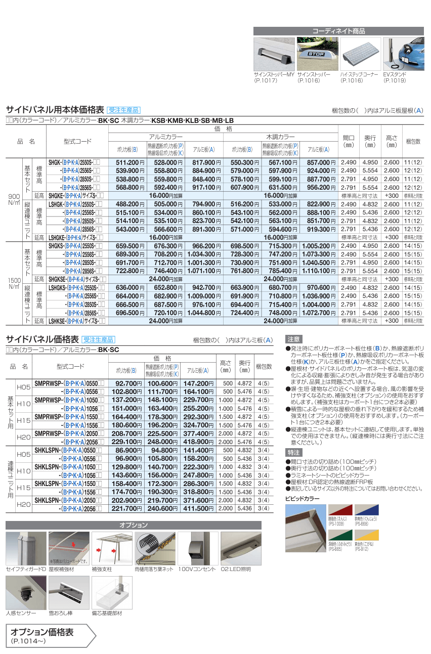 四国化成　スマートポートHG　片側支持タイプ　サイドパネル用画像