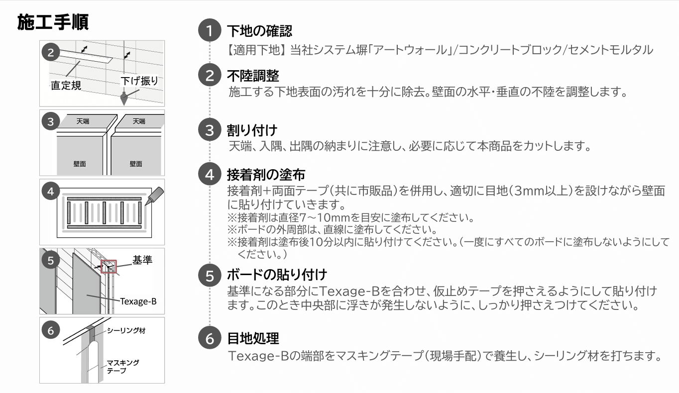 四国化成　Texage　テクサージュ　ペイントタイプ　ボードタイプ　資料22