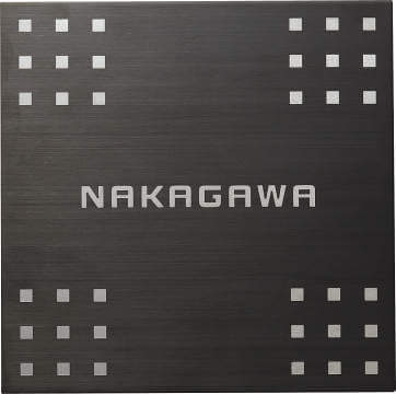 NP-SU3A-HBS（ヘアラインブラック）画像　四国化成　ステンレス表札
