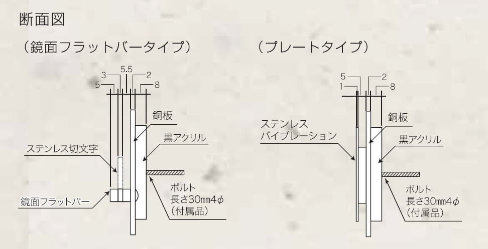 丸三タカギ TBY-D-12（ステンレス） 高岡銅器表札の通販 送料無料でお届けします。