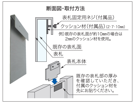 ウィルモダン用　取り付け方法について画像