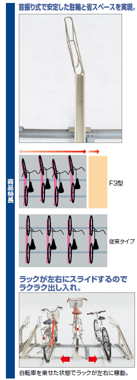 四国化成 スライド式ラックF3型 商品特長画像