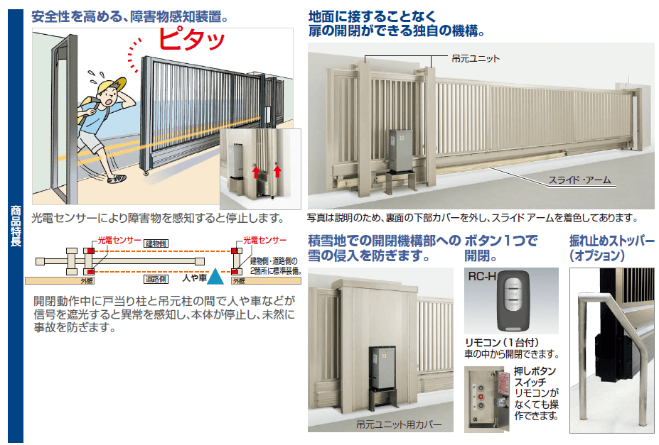 四国化成　ポーターラインA1型　電動式　商品特長画像