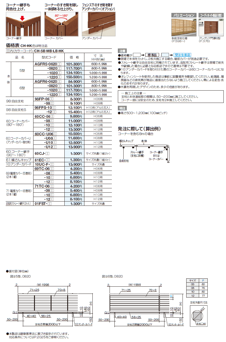 人気激安 四国化成 アレグリアフェンス3型 本体 H1200 AGFR3-1220 建築基準法対応 アルミフェンス 柵 セピアブラウン tdh-latinoamerica.de