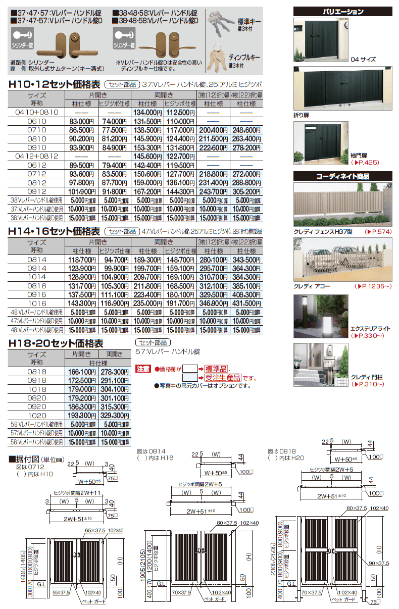 上質で快適 四国化成 クレディ門扉 7型 柱仕様 片開き 1016 family 