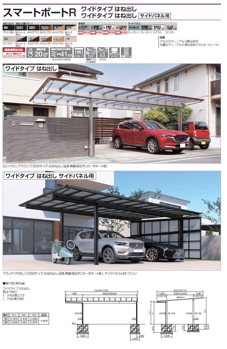 カーポート オプション
四国化成
ライトポート専用サイドパネル
縦連棟ユニット用
標準高
奥行5768mm×高さ1036mm
熱線遮断ポリカ板仕様
LLTPSP-P1057SC カーポート オプション
四国化成
ライトポート専用サイドパネル
縦連棟ユニット用
標準高
奥行5768mm×高さ1036mm
熱線遮断ポリカ板仕様
LLTPSP-P1057SC
